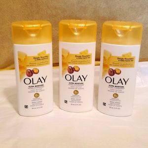 3 x Travel Size Olay Ultra Moisture Shea Butter Body Wash NWOT